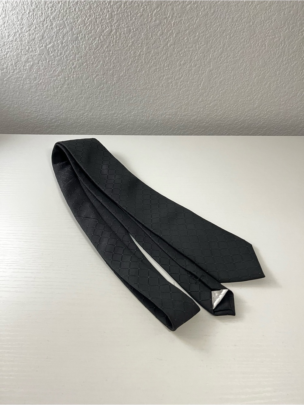 Goodfellow & Co Men’s Black Geometric Narrow Modern Tie Size One Size